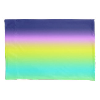 Ombre lila gelbe Frühlingsfarben Kissenbezug