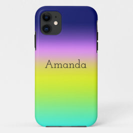 Ombre lila-gelbe Frühlingsfarbenrippe Case-Mate iPhone Hülle