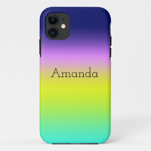 Ombre lila-gelbe Frühlingsfarbenrippe Case-Mate iPhone Hülle