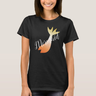 Ombre Meerjungfrau Tale Orange Gelb T-Shirt