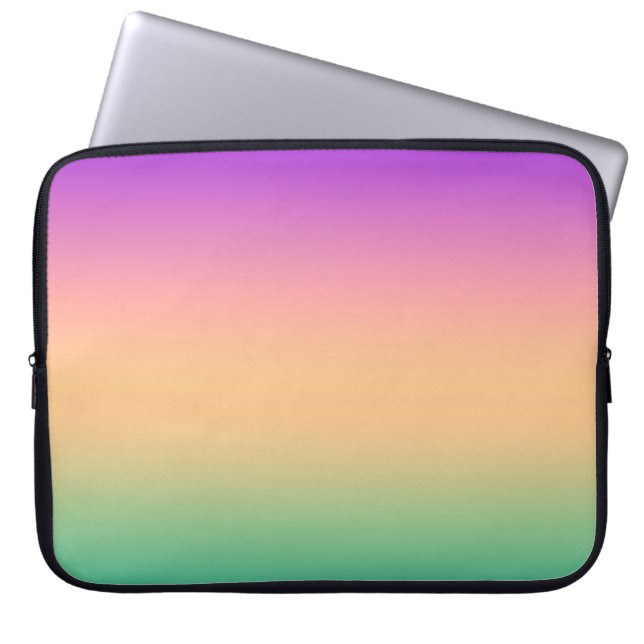 Ombre , mehrfarbig laptopschutzhülle (Vorderseite)