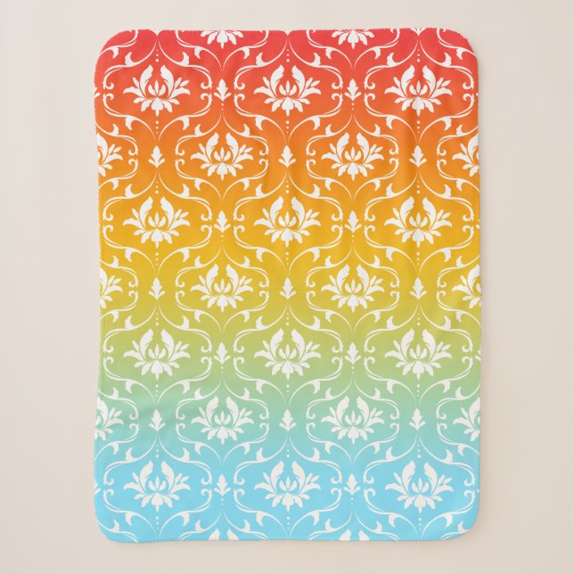 Ombre mit Damask Sherpadecke (Vorderseite)
