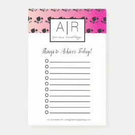 Ombre Niedlich Cats Pink Post-it Klebezettel