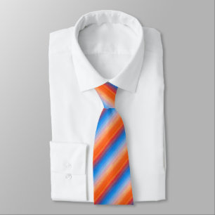Ombre Orange Blue Sunset Krawatte