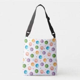 Ombre Pastel Buttons & Dots Tragetaschen Mit Langen Trägern
