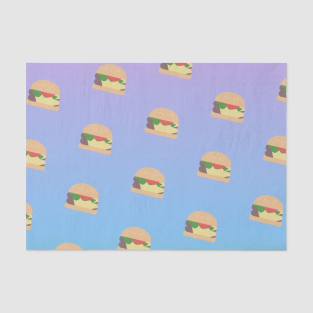 Ombre Pastell-Hamburger Seidenpapier (Vorderseite)