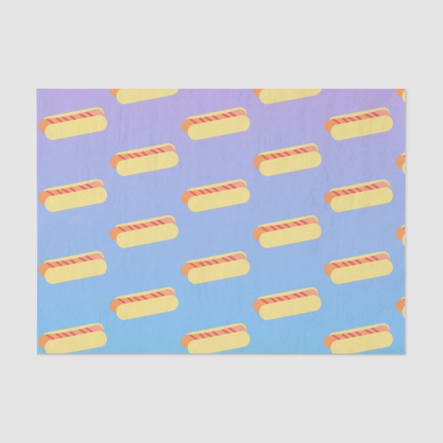 Ombre Pastell-Würstchen Seidenpapier (Vorderseite)