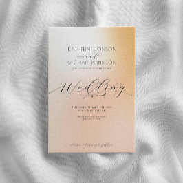 Ombre pastellrosa Wedding Einladung