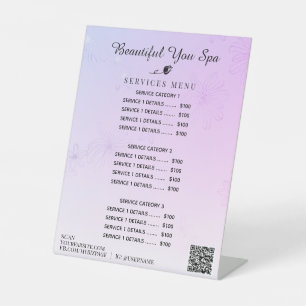 *~* Ombre Patel Rainbow Table Pedestelle Sockelschild