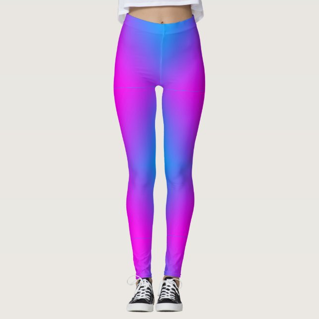 Ombre Pink Blue Lila 4Ann Leggings (Vorderseite)