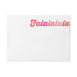 Ombre Pink Falalalala Bold Script Moderner Urlaub