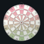 Ombre Pink grün und weiß Dartscheibe<br><div class="desc">Ombre Pink Green and White Dart Board</div>