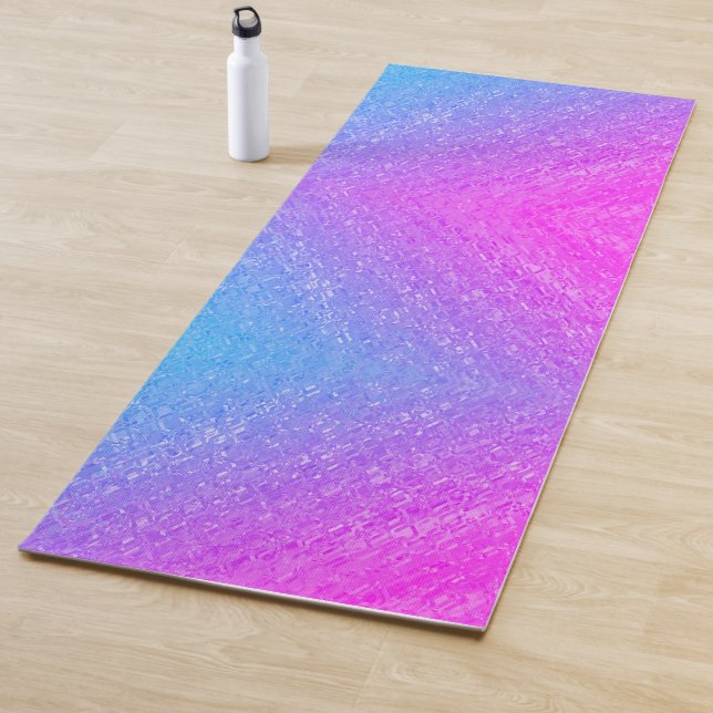 Ombre Pink Lila Blau Yogamatte (Beispiel)