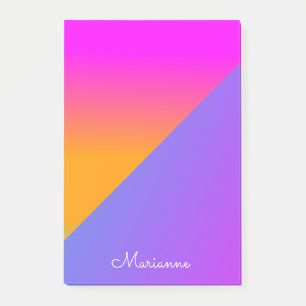 Ombré Pink Lila Bright Post-it Notes Klebezettel