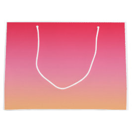 Ombre Pink Orange Große Geschenktüte