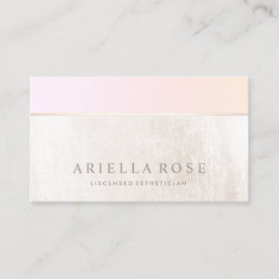 Ombre Pink Peach Wellness-Center und Salon Weißer  Visitenkarte