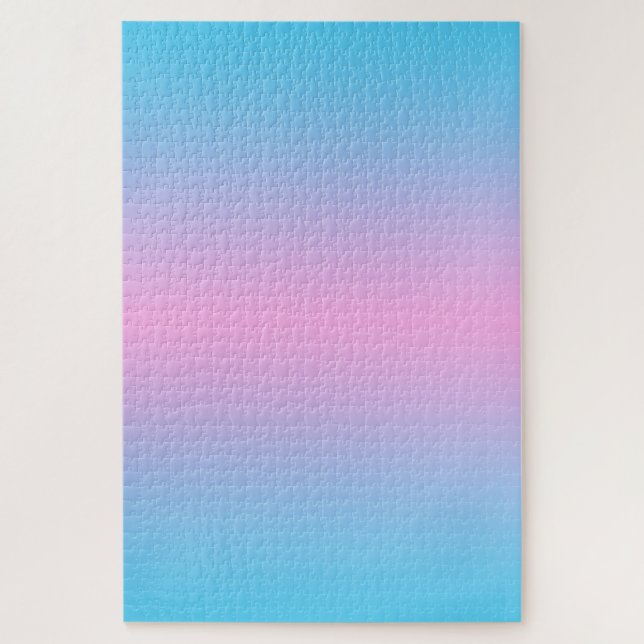 Ombre Pink und Himmelblau Farbverlauf (Vertikal)