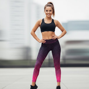 Ombre-Punktmuster-Leggings für Frauen Leggings