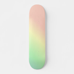 Ombre Rainbow Abstrakt Pastel Pattern Skateboard