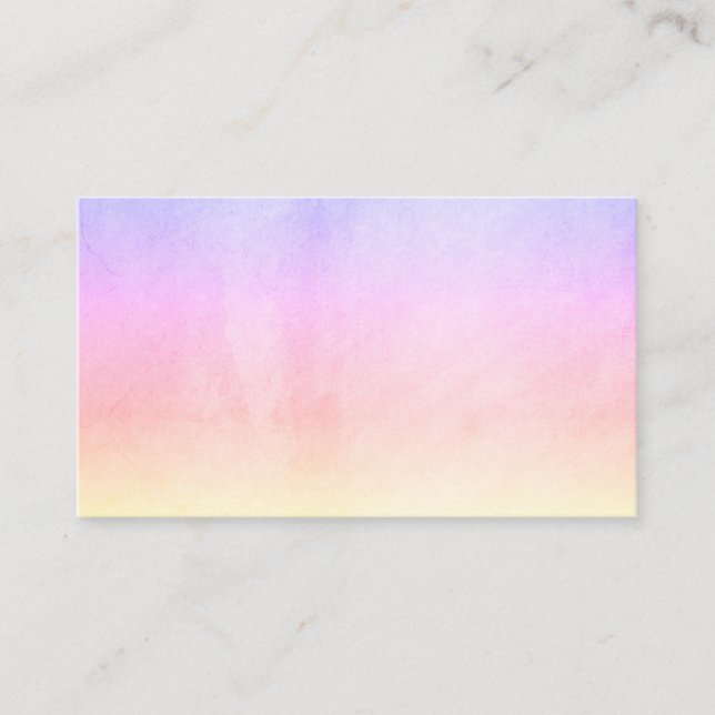 Ombré Rainbow Colors Visitenkarte (Vorderseite)