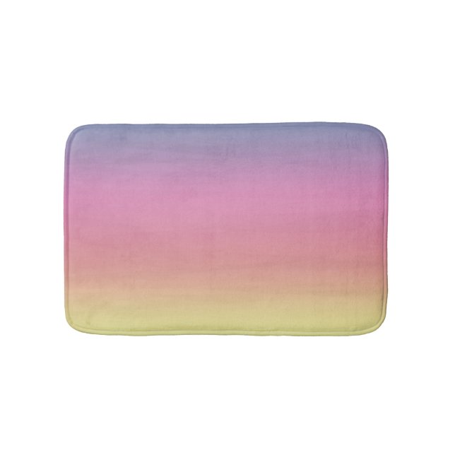 Ombre Regenbogen Badematte (Vorderseite)