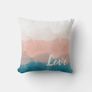 Ombre Rosa und Blau Liebe Graceful Gradient Kissen