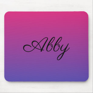 Ombre Rosa und Lila Mousepad