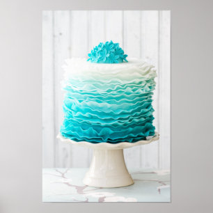 Ombre Rüschekuchen Poster