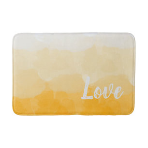 Ombre Saffron und Gelbe Liebe Badematte