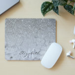 Ombre Silver Glitzer Classic Marble Trendy Mousepad<br><div class="desc">Dieses Design enthält keinen Glitzer oder keine Sequenzen. Es kann in dem Bereich personalisiert sein, der durch das Ändern des Fotos und/oder Textes zur Verfügung gestellt wird. Sie können auch angepasst werden, indem Sie auf Vorlage personalisieren klicken und dann auf die Schaltfläche klicken, um weitere Optionen anzupassen, um die Hintergrundfarbe...</div>