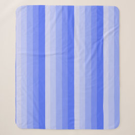 Ombre Streifen in den Farbtönen "periwinkle" Sherpadecke