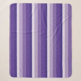 Ombre Streifen in lila Tönen Sherpadecke