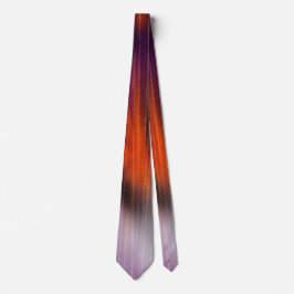 Ombre Style Lila Orange Art Stripe Krawatte