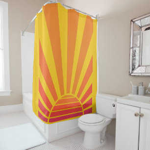 Ombre Sunset Deco für Kinder, Teen, Zuhause, Büro Duschvorhang