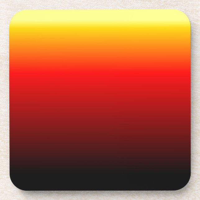 Ombre Sunset Getränkeuntersetzer (Vorderseite)
