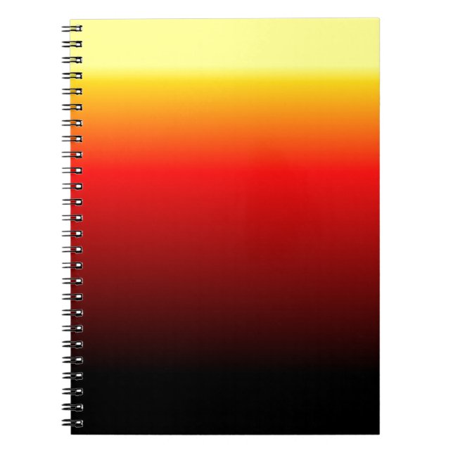 Ombre Sunset Notizblock (Vorderseite)