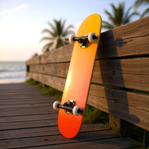 Ombré Sunset Skateboard