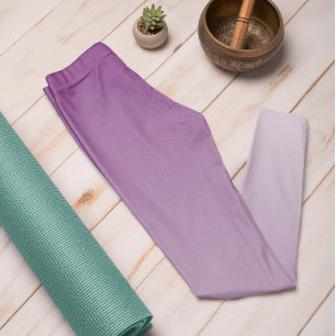 Ombre Trend Color Plum Purple - Pastel Leggings