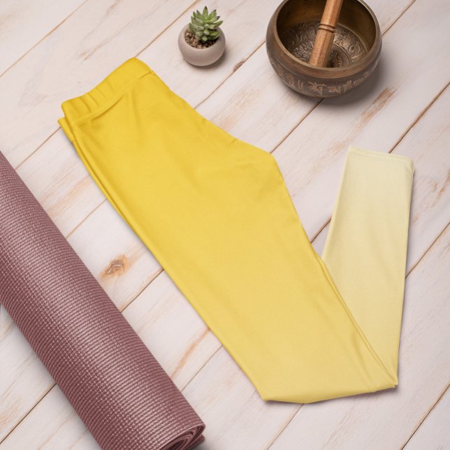 Ombre Trend Color Sunburst Yellow Pastel Leggings (Von Creator hochgeladen)