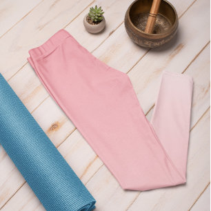 Ombre Trend Color Watermelon Pink Pastel Leggings