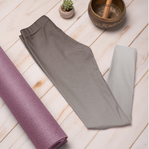 Ombre Trend Colour Coffee Brown - Pastell-Leggings Leggings