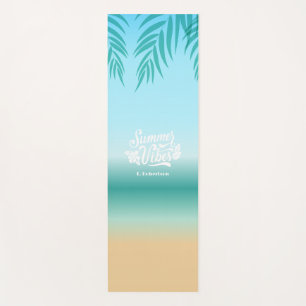 Ombre Tropical Beach Summer Vibes Yoga Mat Yogamatte