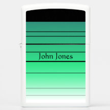 Ombre vert personnalisé Zippo Lighter