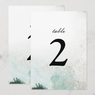 Ombre Watercolor Tischnummer GREEN