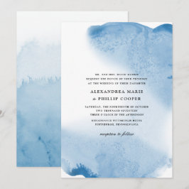 Ombre Watercolor Wedding Invitation Suite | BLAUE Einladung