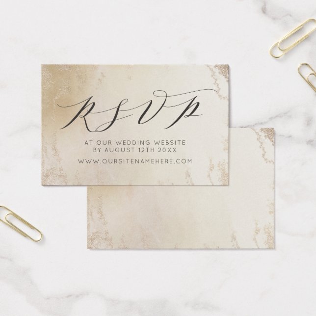 Ombre Yellow Gold Frost Website RSVP Insérer des c (Bureau)