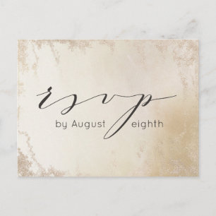 Ombre Yellow Mattiert Wedding Meal Choice UAWG Postkarte