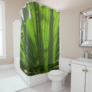 Ombres Palmetto sur le rideau de douche Palmetto