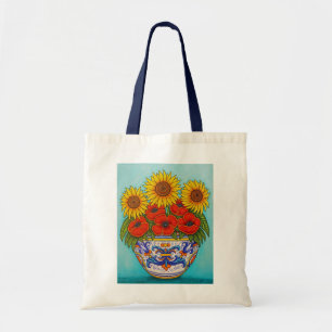 Ombrie Bouquet Sac fourre-tout de tournesol Poppy