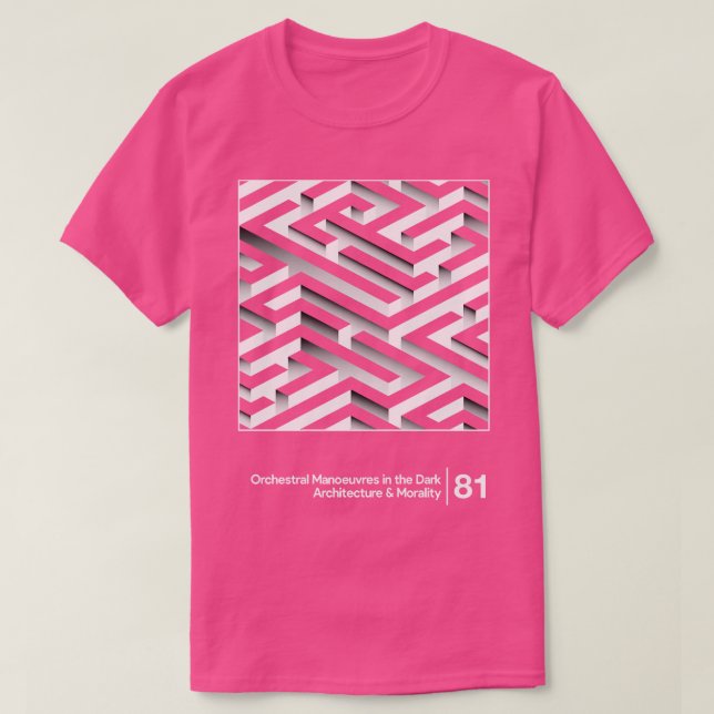 OMD Architektur Moral Minimal Style Grafik Ar T-Shirt (Design vorne)